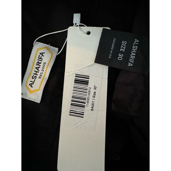 NWT ALSHARIFA 40" Long Denim Ladies Black Skirt size 30' waist size 10 - Picture 8 of 14